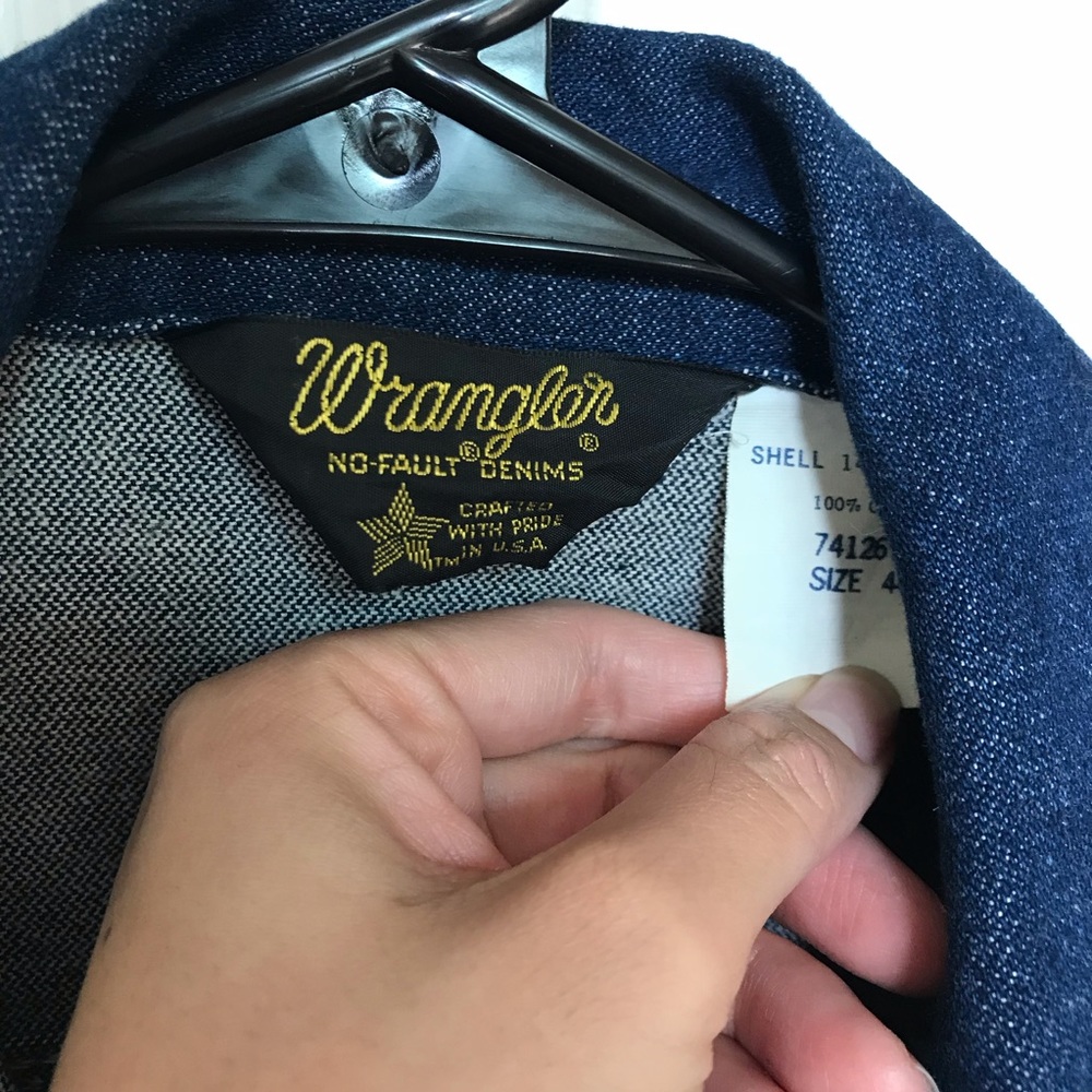 Vintage Wrangler Denim Jacket Size 40 - Picture 2 of 2